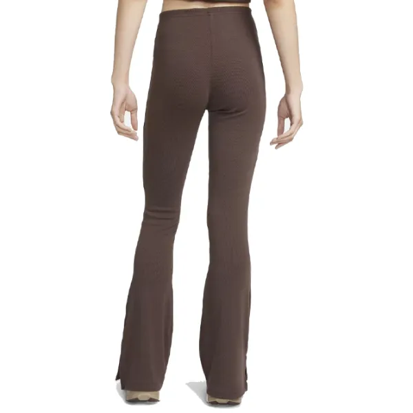 Тайтсы для женщин Nike Chill Knit Tight Mini-Rib Flared XS/ Коричневый photo 2