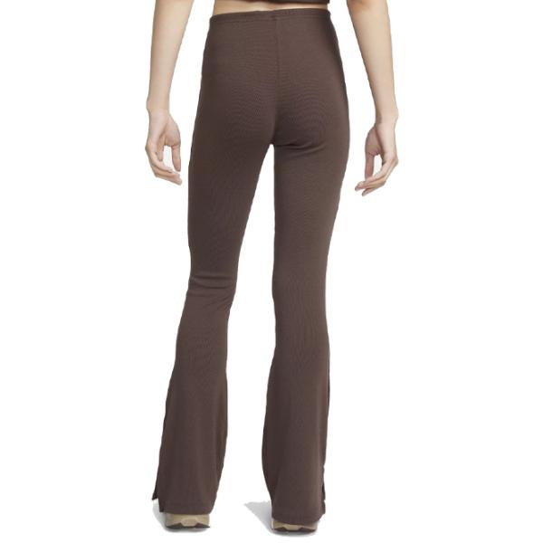 Тайтсы для женщин Nike Chill Knit Tight Mini-Rib Flared M/ Коричневый photo 2
