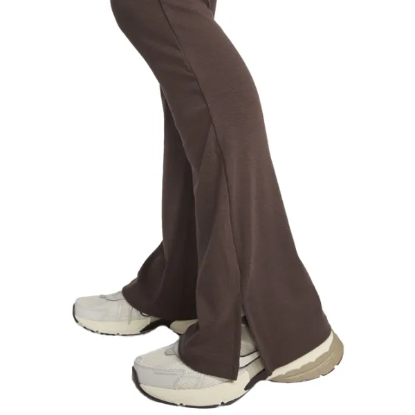 Тайтсы для женщин Nike Chill Knit Tight Mini-Rib Flared M/ Коричневый photo 3