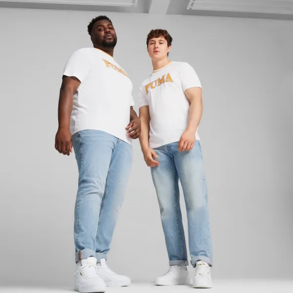 Tricou pentru bărbați Puma Squad Big Graphic Tee 100% bumbac/ White photo 3