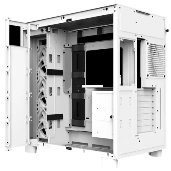Carcasă NZXT H9 Flow Mid Tower / White photo 4