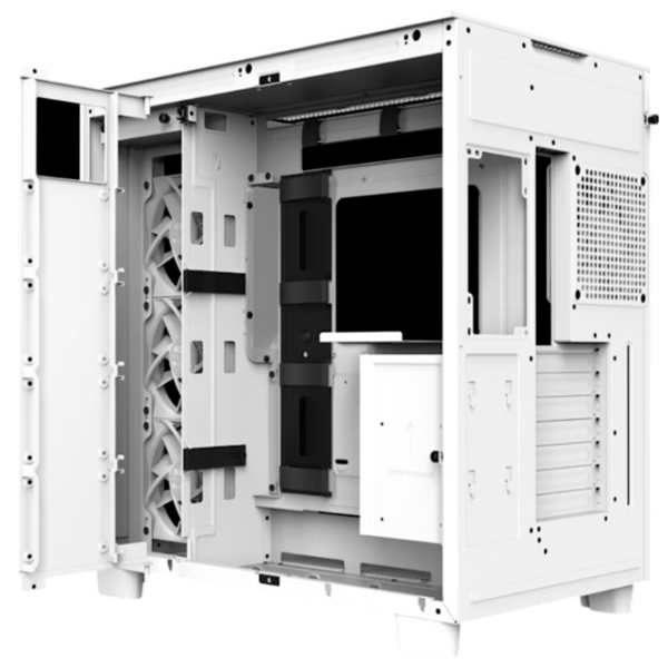 Carcasă NZXT H9 Flow Mid Tower / White photo 4
