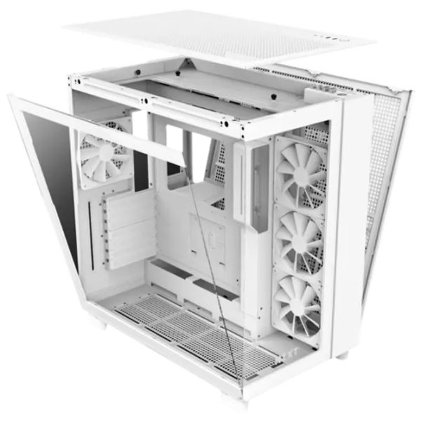 Carcasă NZXT H9 Flow Mid Tower / White photo 6
