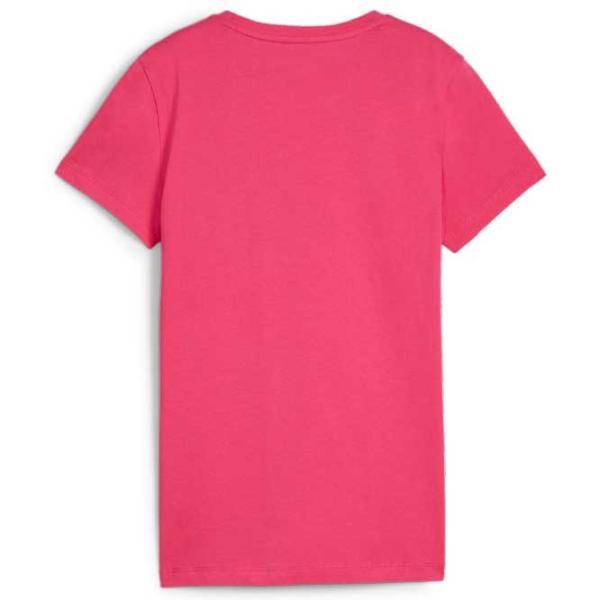 Tricou pentru femei Puma Ess+ Metallic Logo Tee Garnet 100% bumbac/ Pink photo 2
