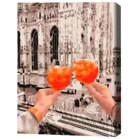Картина по номерам BrushMe Бокалы Дуомо 50 x 40 см/ Вертикальная photo 3