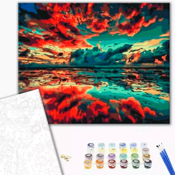 Картина по номерам BrushMe Отражение мира 50 x 40 см/ Горизонтальная photo 2