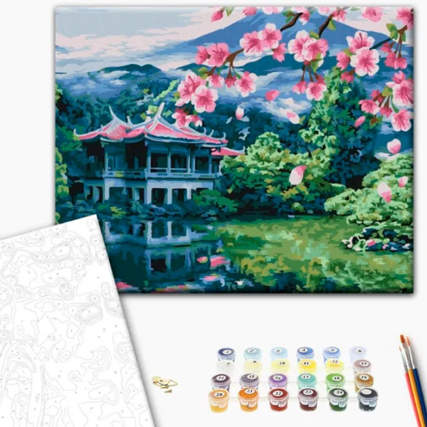 Pictură pe numere BrushMe Suflul Japoniei 50 x 40 cm/ Orizontală photo 2