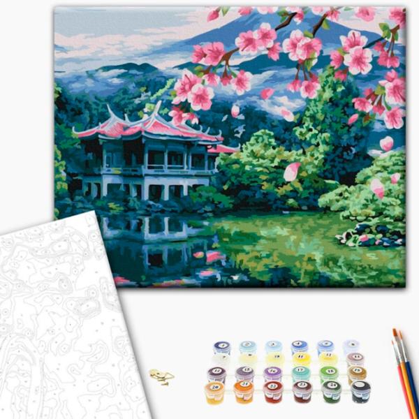 Pictură pe numere BrushMe Suflul Japoniei 50 x 40 cm/ Orizontală photo 2