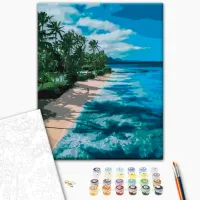 Картина по номерам BrushMe Райская набережная 50 x 40 см/ Вертикальная photo 2