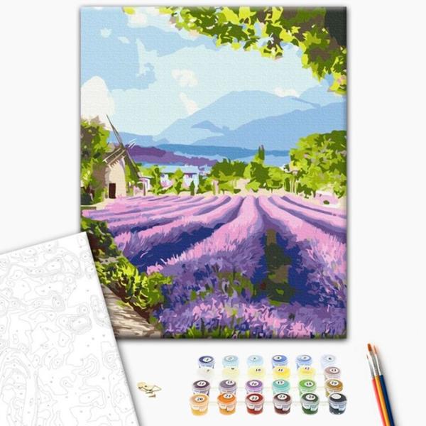Pictură pe numere BrushMe Cele două lumi din Provence 50 x 40 cm/ Verticală photo 2