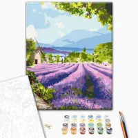 Pictură pe numere BrushMe Cele două lumi din Provence 50 x 40 cm/ Verticală photo 2