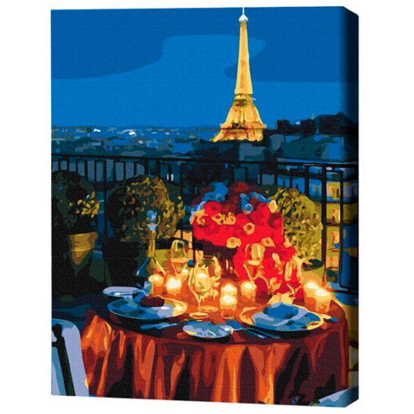 Pictură pe numere BrushMe Întâlnire la Paris 50 x 40 cm/ Verticală photo 3