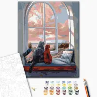 Картина по номерам BrushMe Пейзаж для кошек 50 x 40 см/ Вертикальная photo 2