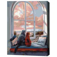Картина по номерам BrushMe Пейзаж для кошек 50 x 40 см/ Вертикальная photo 3