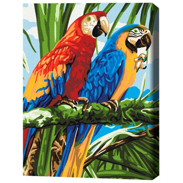 Картина по номерам BrushMe Яркие ара 50 x 40 см/ Вертикальная photo 3