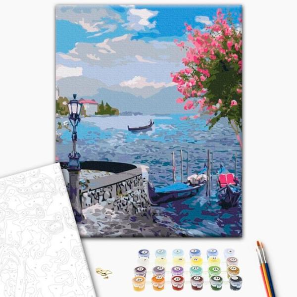 Картина по номерам BrushMe Старинный сад у моря 2 50 x 40 см/ Вертикальная photo 2