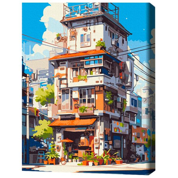 Картина по номерам BrushMe Токийские апартаменты 50 x 40 см/ Вертикальная photo 3