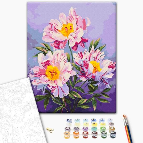 Картина по номерам BrushMe Королевство пионов 50 x 40 см/ Вертикальная photo 2