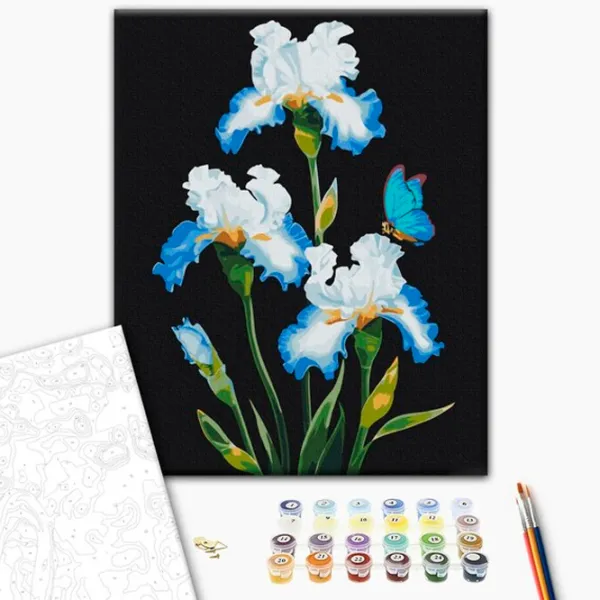 Картина по номерам BrushMe Ирисы 50 x 40 см/ Вертикальная photo 2