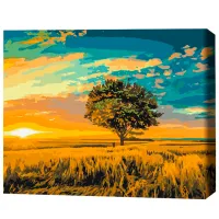 Картина по номерам BrushMe Золотой закат 50 x 40 см/ Горизонтальная photo 3