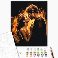 Картина по номерам BrushMe Пламя любви 50 x 40 см/ Вертикальная photo 2