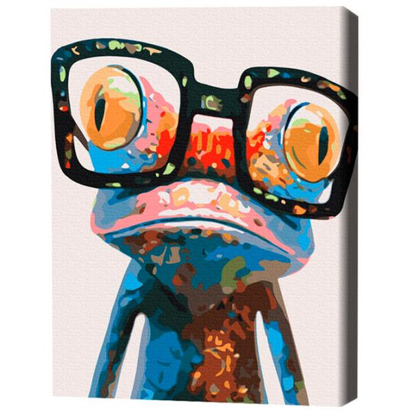 Картина по номерам BrushMe Лягушка в очках 50 x 40 см/ Вертикальная photo 3