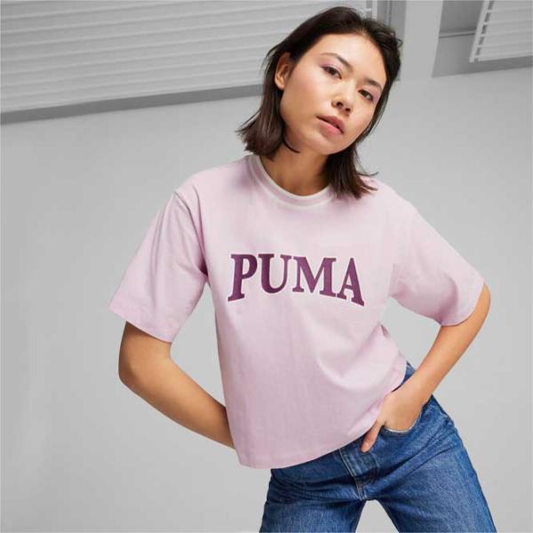 Футболка для женщин Puma Squad Graphic Tee 100% хлопок/ Пурпурный photo 3