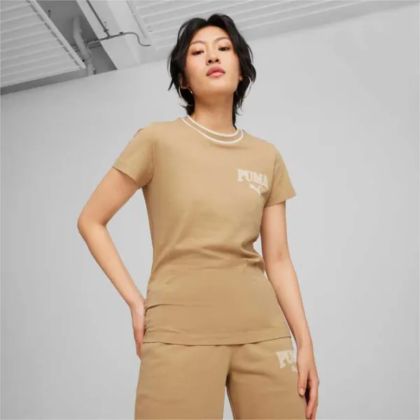 Tricou pentru femei Puma Squad Tee 100% bumbac/ Mustard photo 3