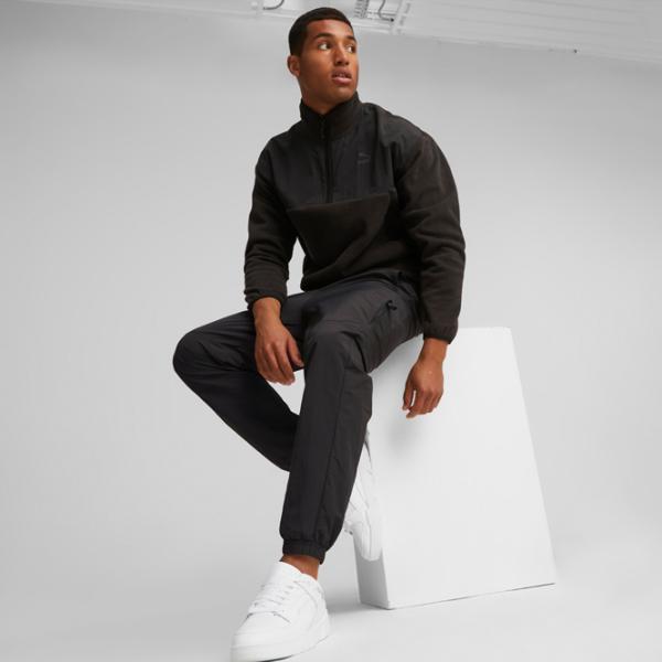 Толстовка для мужчин Puma Classics Utility Polar Fleece Half-Zip Прямой/ Черный photo 5