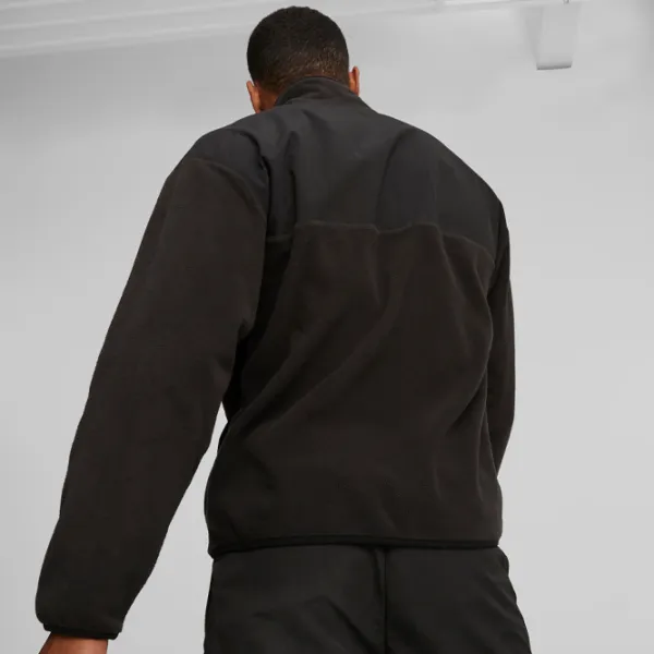 Толстовка для мужчин Puma Classics Utility Polar Fleece Half-Zip Прямой/ Черный photo 4