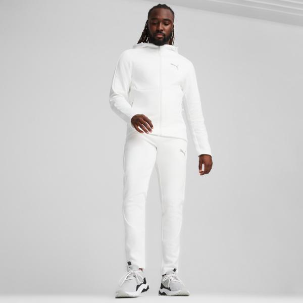 Hanorac pentru bărbați Puma Evostripe Full-Zip Hoodie Dk Drept/ White photo 5