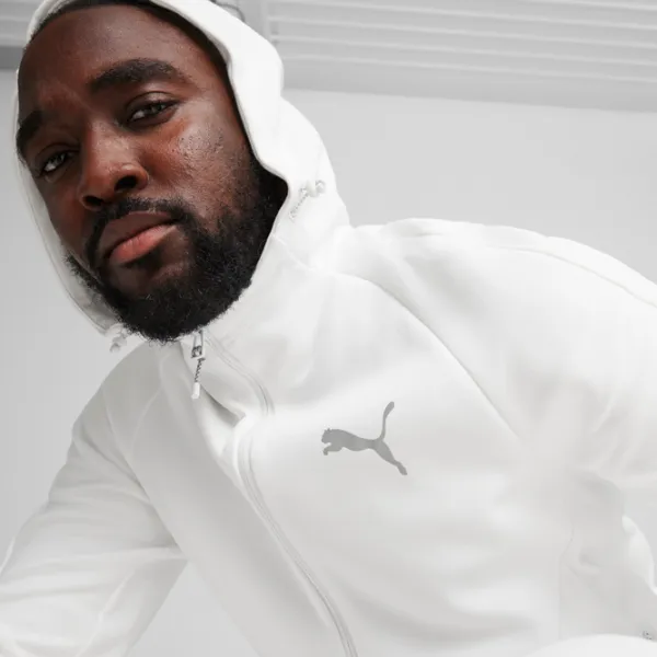 Толстовка для мужчин Puma Evostripe Full-Zip Hoodie Dk Прямой/ Белый photo 6