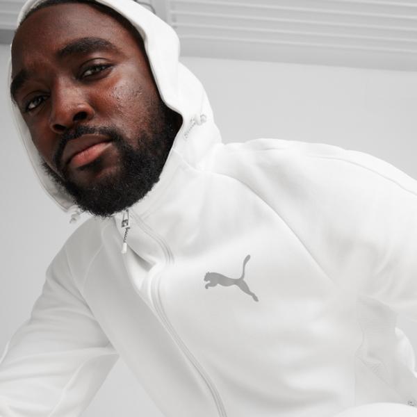 Толстовка для мужчин Puma Evostripe Full-Zip Hoodie Dk Прямой/ Белый photo 6