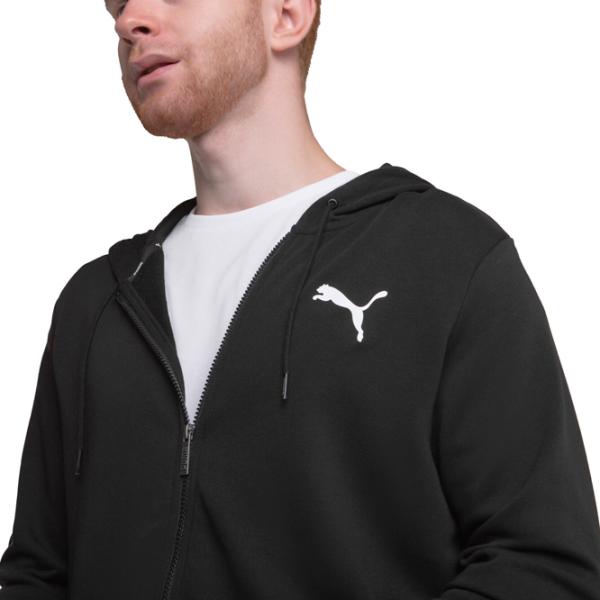 Hanorac pentru bărbați Puma Ess Small Logo Fz Tr Drept/ Black photo 3