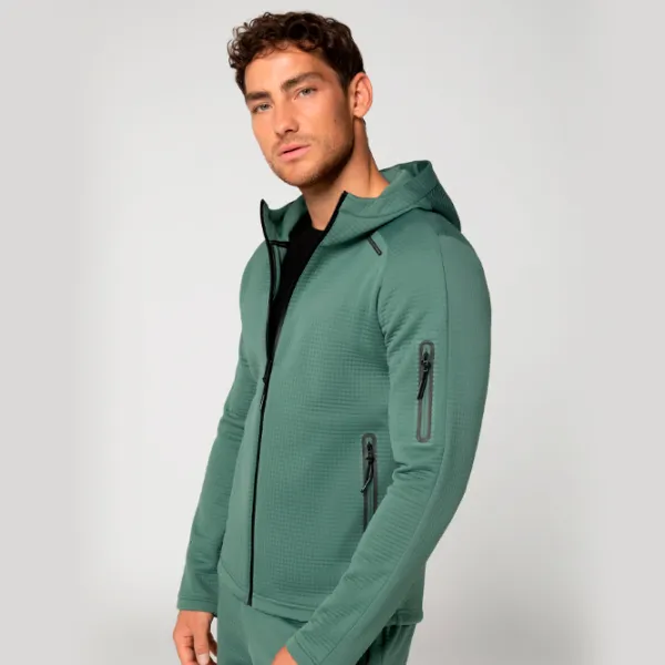 Hanorac pentru bărbați Puma Porsche Hooded Sweat Jacket Drept/ Green photo 4