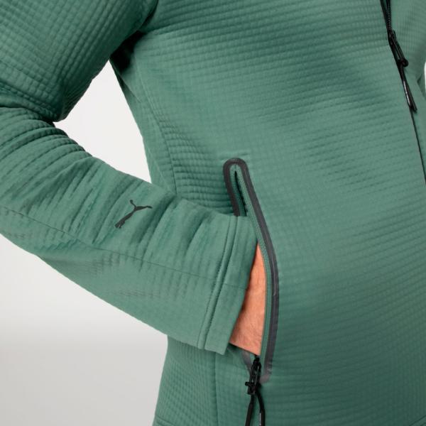 Hanorac pentru bărbați Puma Porsche Hooded Sweat Jacket Drept/ Green photo 6