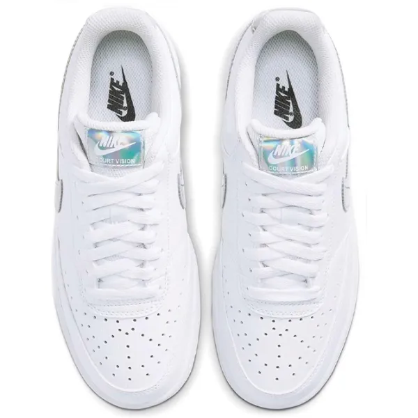 Ghete pentru femei Nike Wmns Court Vision Low Primăvară - vară/ White photo 4