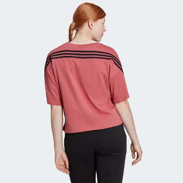 Tricou pentru femei Adidas W Fi 3S Tee 100% bumbac/ Coral photo 3