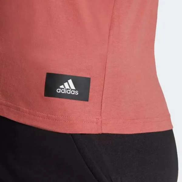 Tricou pentru femei Adidas W Fi 3S Tee 100% bumbac/ Coral photo 5 Tricou pentru femei Adidas W Fi 3S Tee 100% bumbac/ Coral photo 5