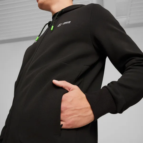 Толстовка для мужчин Puma Mapf1 Hooded Sweat Jacket Прямой/ Black Silver photo 6