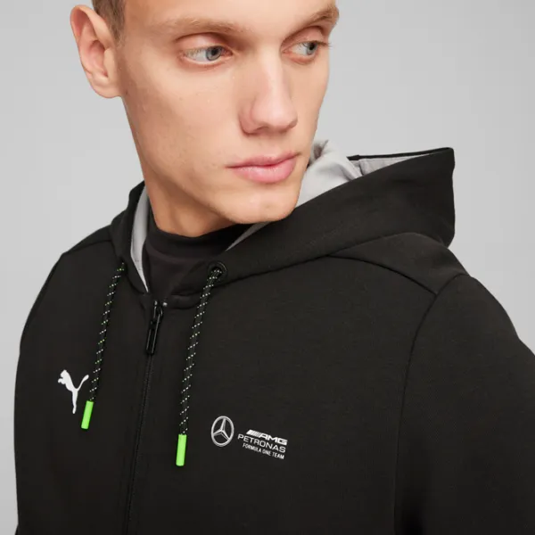 Толстовка для мужчин Puma Mapf1 Hooded Sweat Jacket Прямой/ Black Silver photo 7