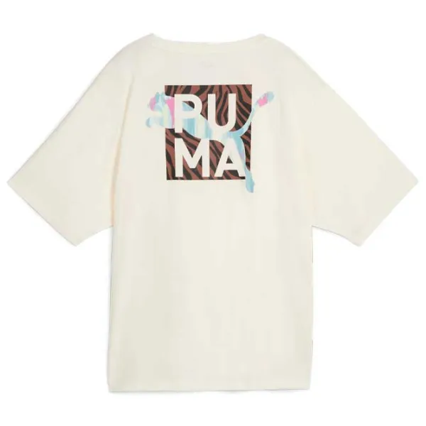 Футболка для женщин Puma Animal Remix Boyfriend Tee 25% вискоза/ Бежевый photo 2