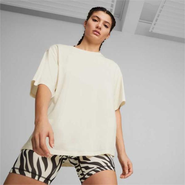 Tricou pentru femei Puma Animal Remix Boyfriend Tee 25% vascoza/ Beige photo 3