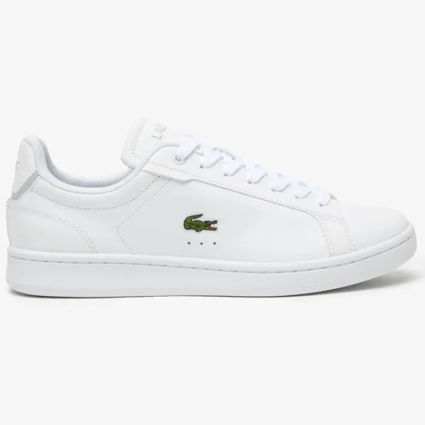 Ghete pentru femei Lacoste Carnaby Pro BL Leather Tonal Primăvară - vară/ White photo 2