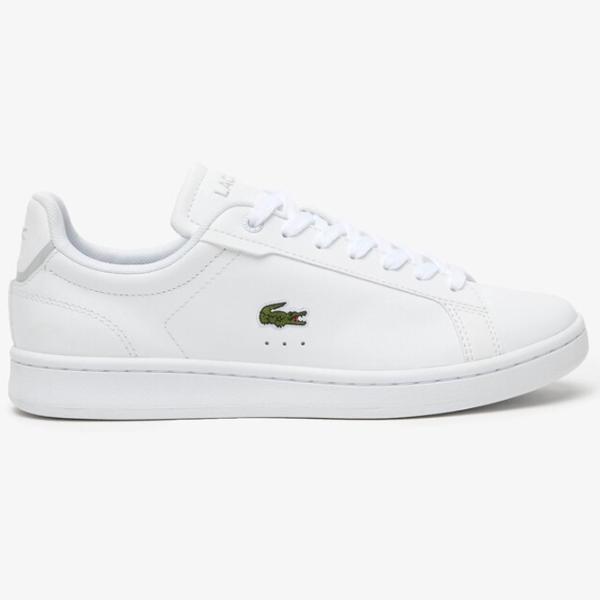 Ghete pentru femei Lacoste Carnaby Pro BL Leather Tonal Primăvară - vară/ White photo 2