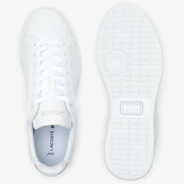 Ghete pentru femei Lacoste Carnaby Pro BL Leather Tonal Primăvară - vară/ White photo 3