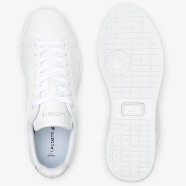 Ghete pentru femei Lacoste Carnaby Pro BL Leather Tonal Primăvară - vară/ White photo 3