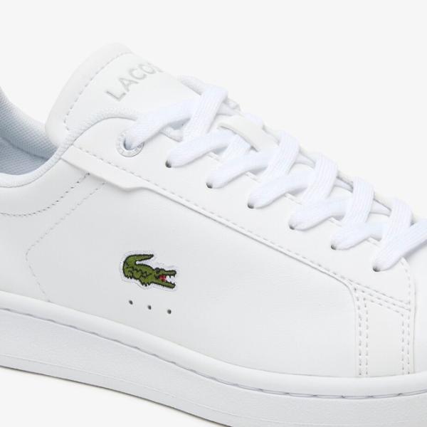 Ghete pentru femei Lacoste Carnaby Pro BL Leather Tonal Primăvară - vară/ White photo 6