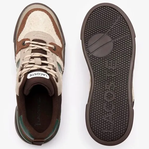 Ghete pentru femei Lacoste L002 Leather Color Block Demisezon/ Beige photo 3