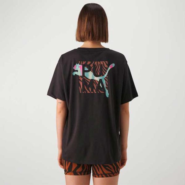 Tricou pentru femei Puma Animal Remix Boyfriend Tee 25% vascoza/ Black photo 5